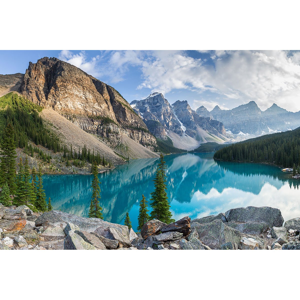 Papier peint panoramique - Rivière Montagnes