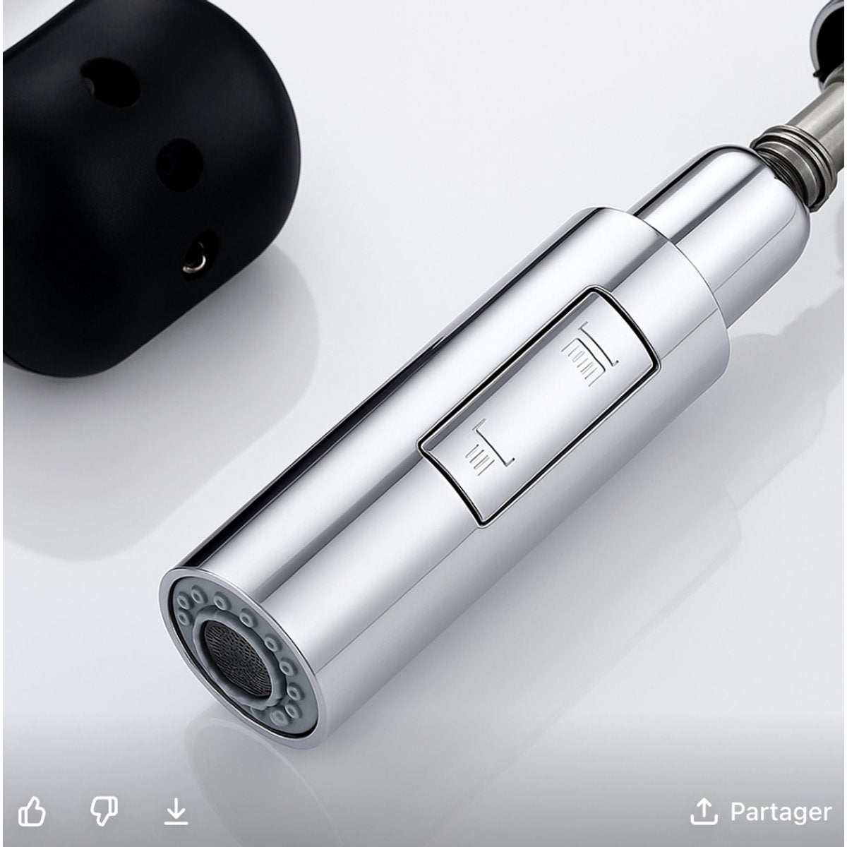 Mitigeur de cuisine avec douchette chrome