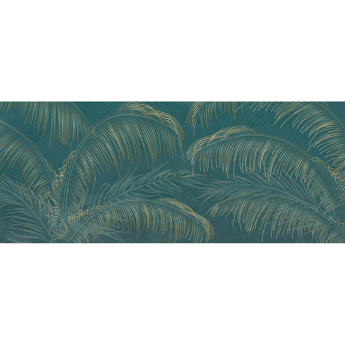Papier peint panoramique - Feuilles tropicales