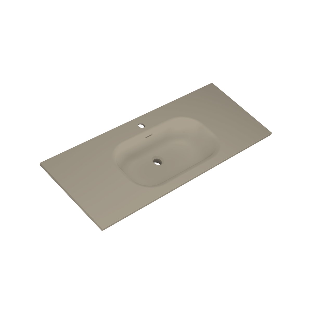 Meuble de salle bain avec vasque aspect lichen 120 cm Aquamila