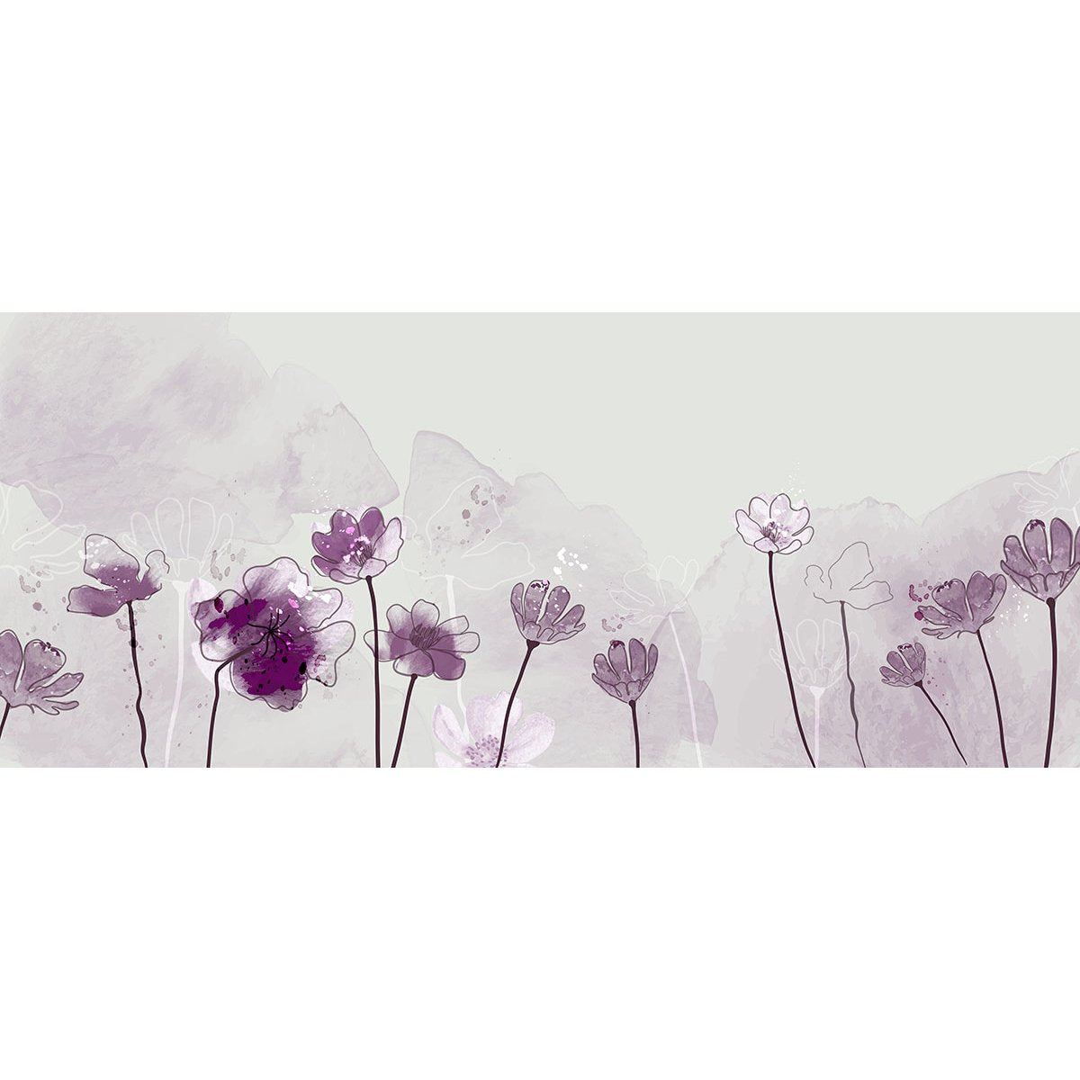 Papier peint panoramique - Fleurs