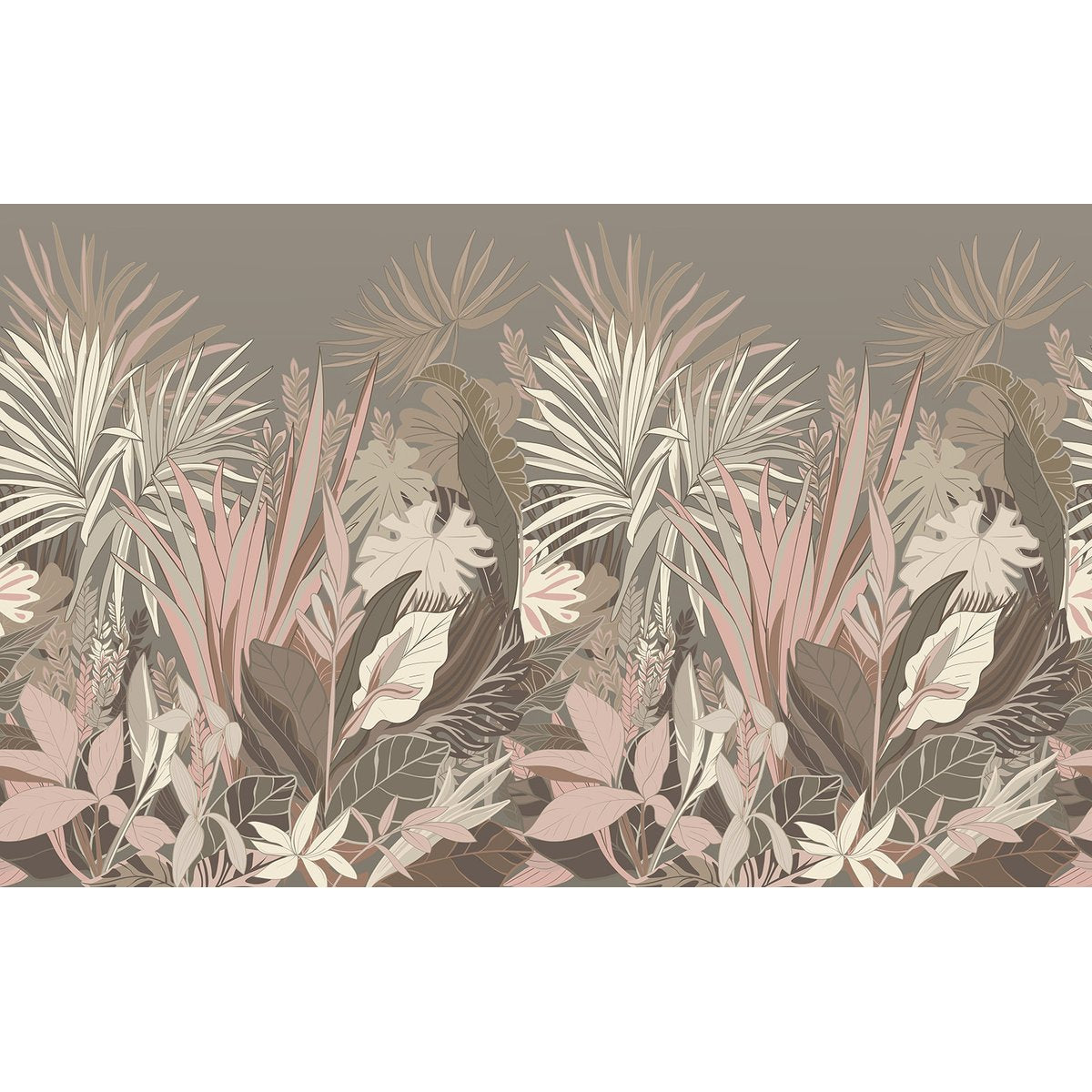 Papier peint panoramique - Feuilles Tropicales