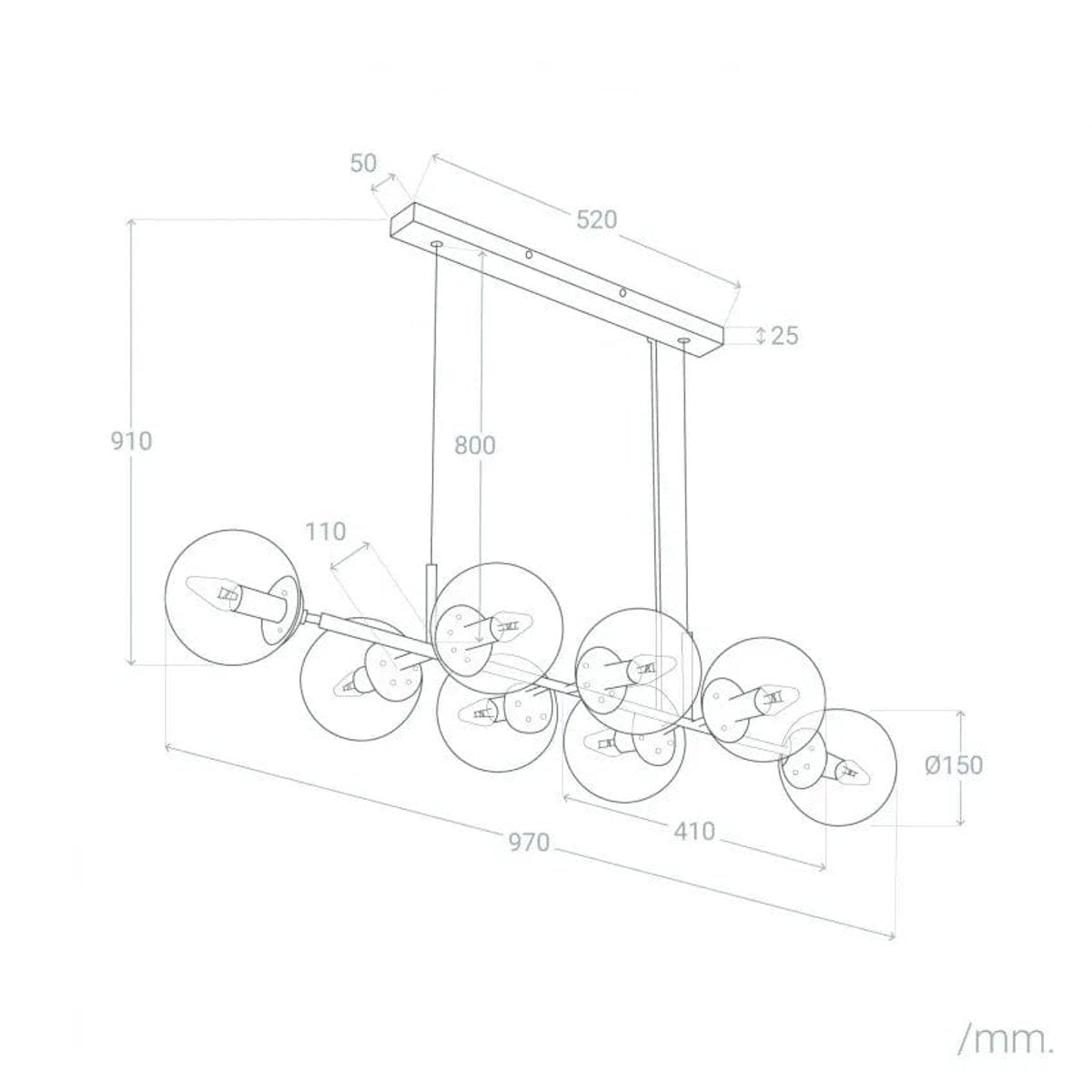 Suspension Verre Cuisine