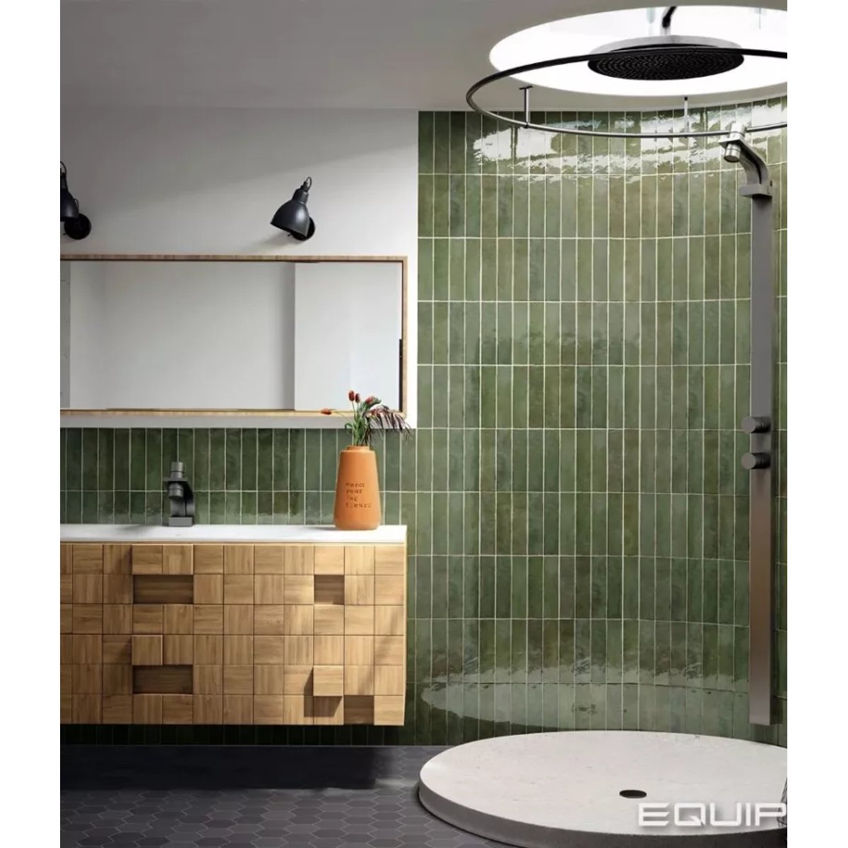 Carrelage Zellige Vert Olive TRIBECA Green