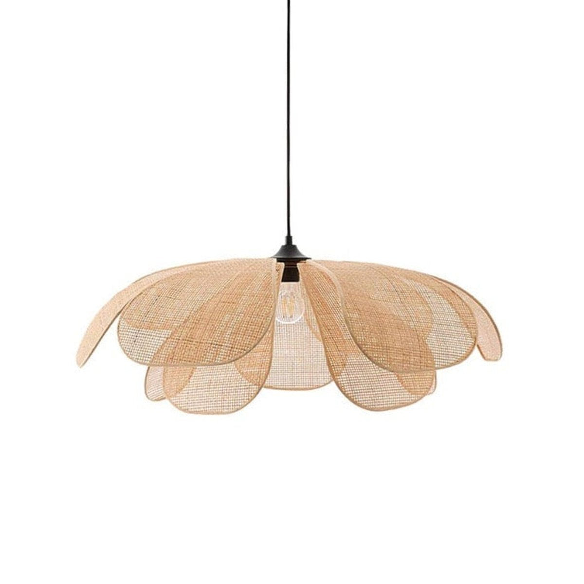Suspension Rotin Fleur