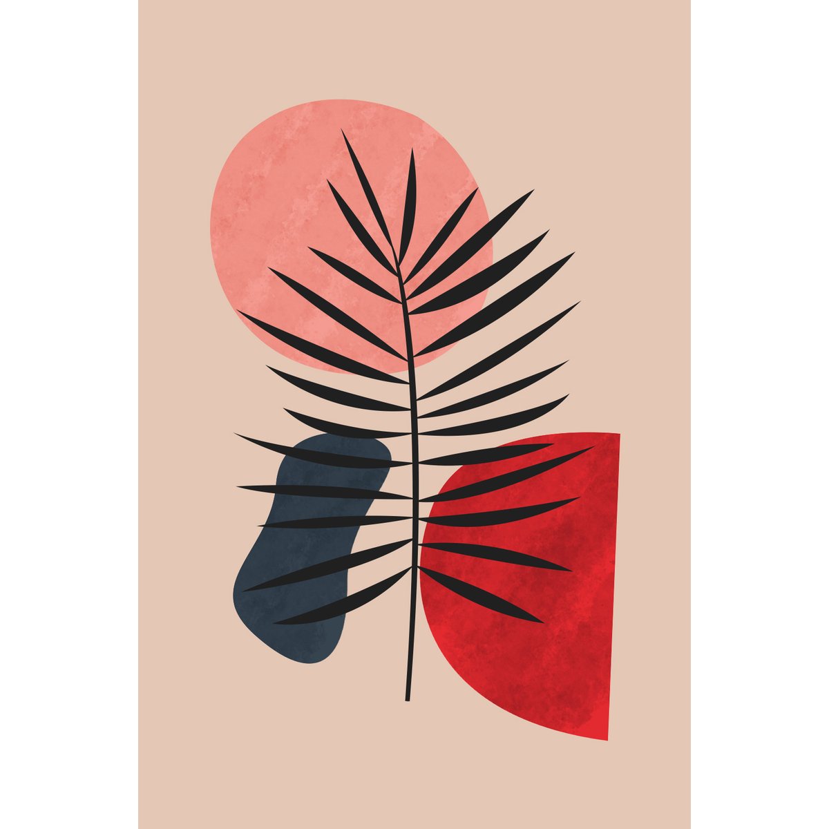 Papier peint panoramique - Feuille Boho