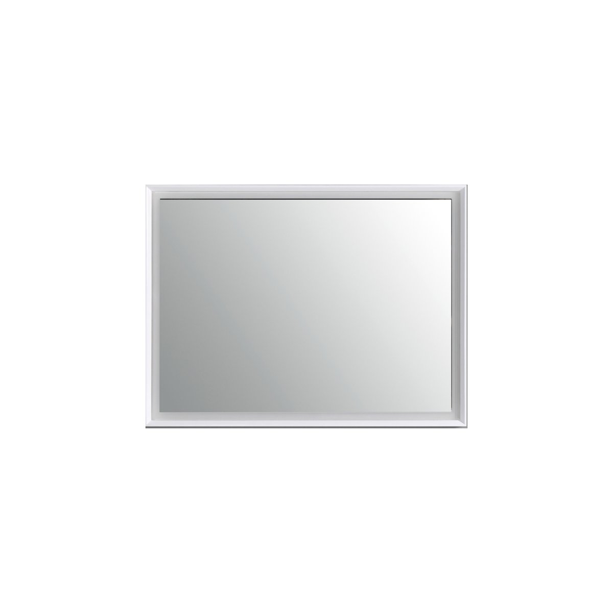 Miroir salle de bain LED avec cadre blanc