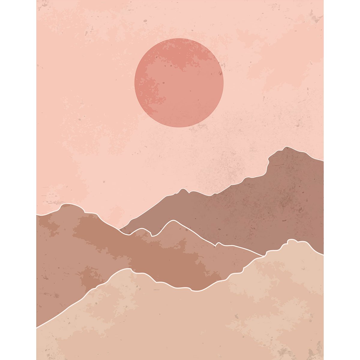 Papier peint panoramique - Couché de soleil Boho