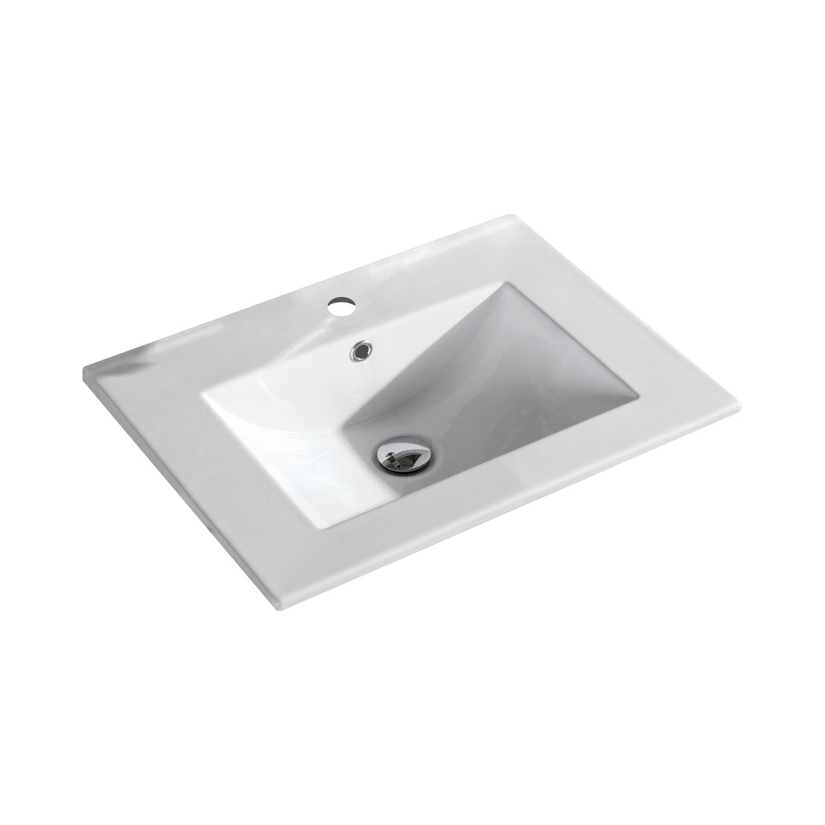 Meuble avec vasque 80 cm chêne brun Aquaroca