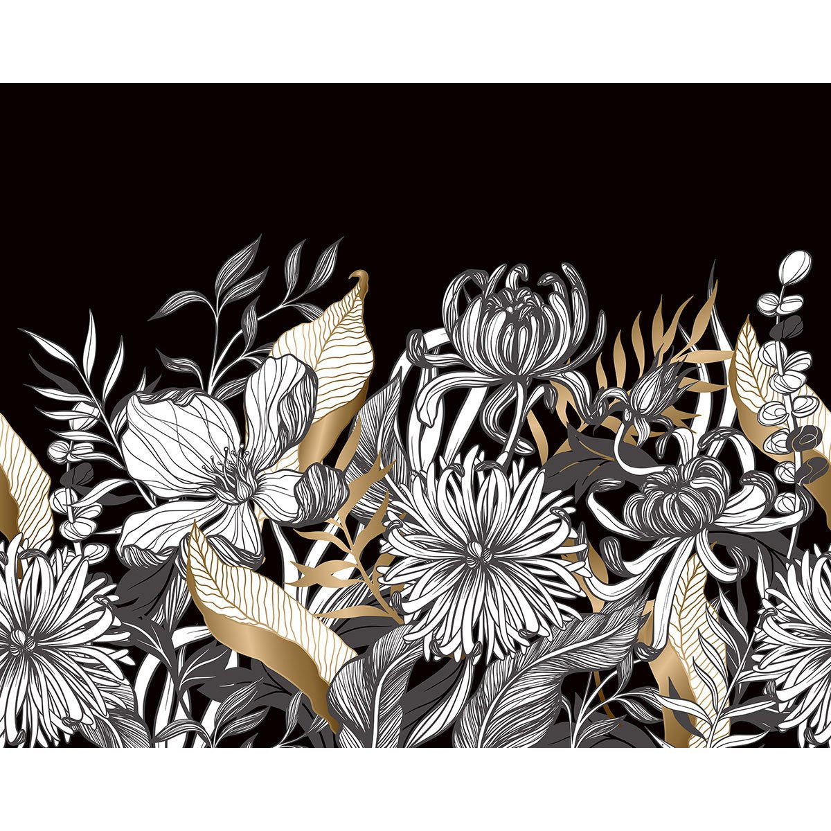 Papier peint panoramique - Fleurs