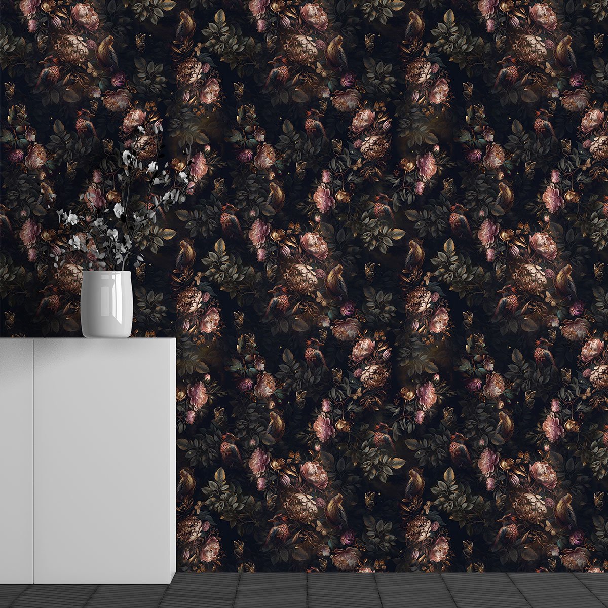 Papier peint panoramique - Motif Fleurs