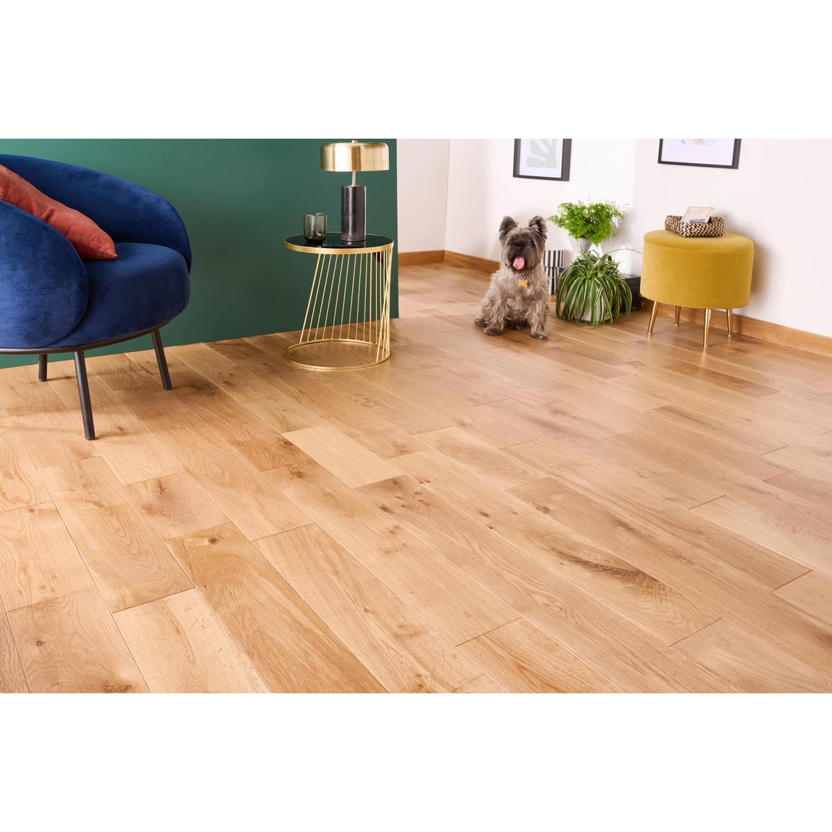 Parquet chêne massif naturel - Larg. 15 cm