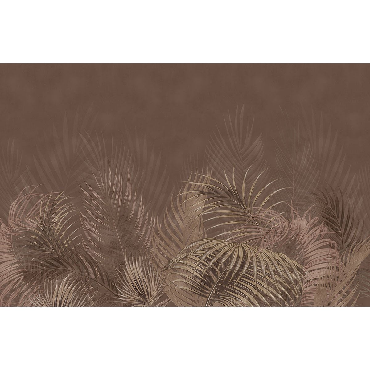 Papier peint panoramique - Feuilles tropicales