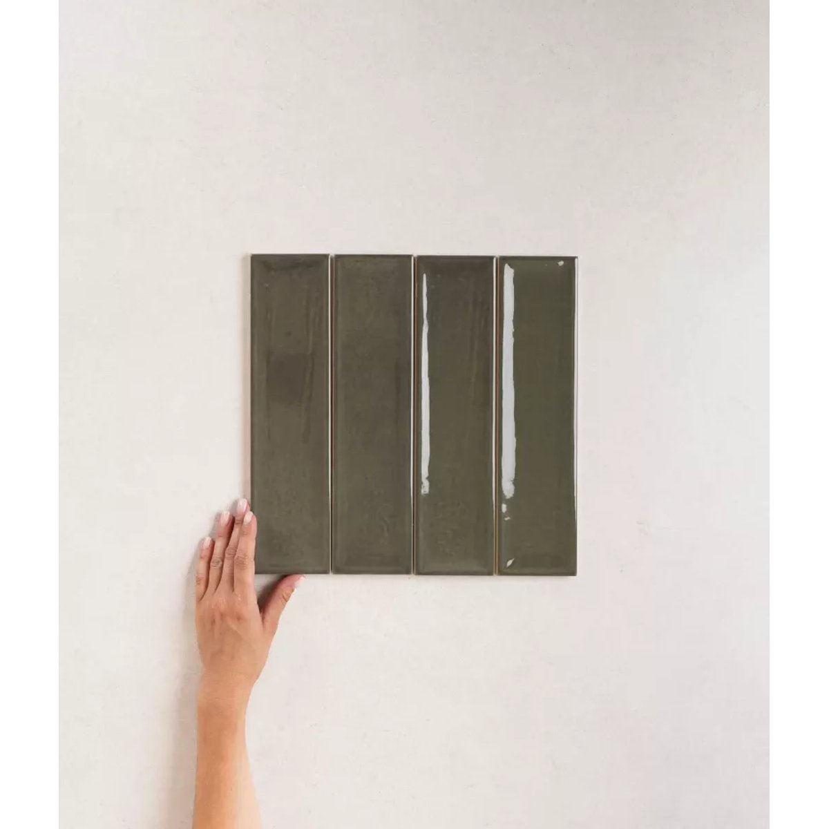 Carrelage Zellige Vert Foncé NARA Oliva Gloss