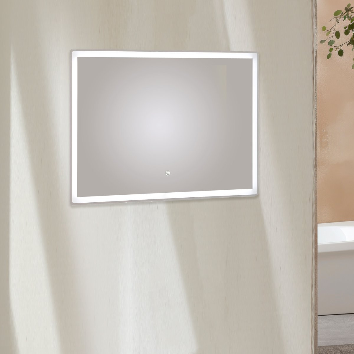 Miroir mural LED pour salle de bain