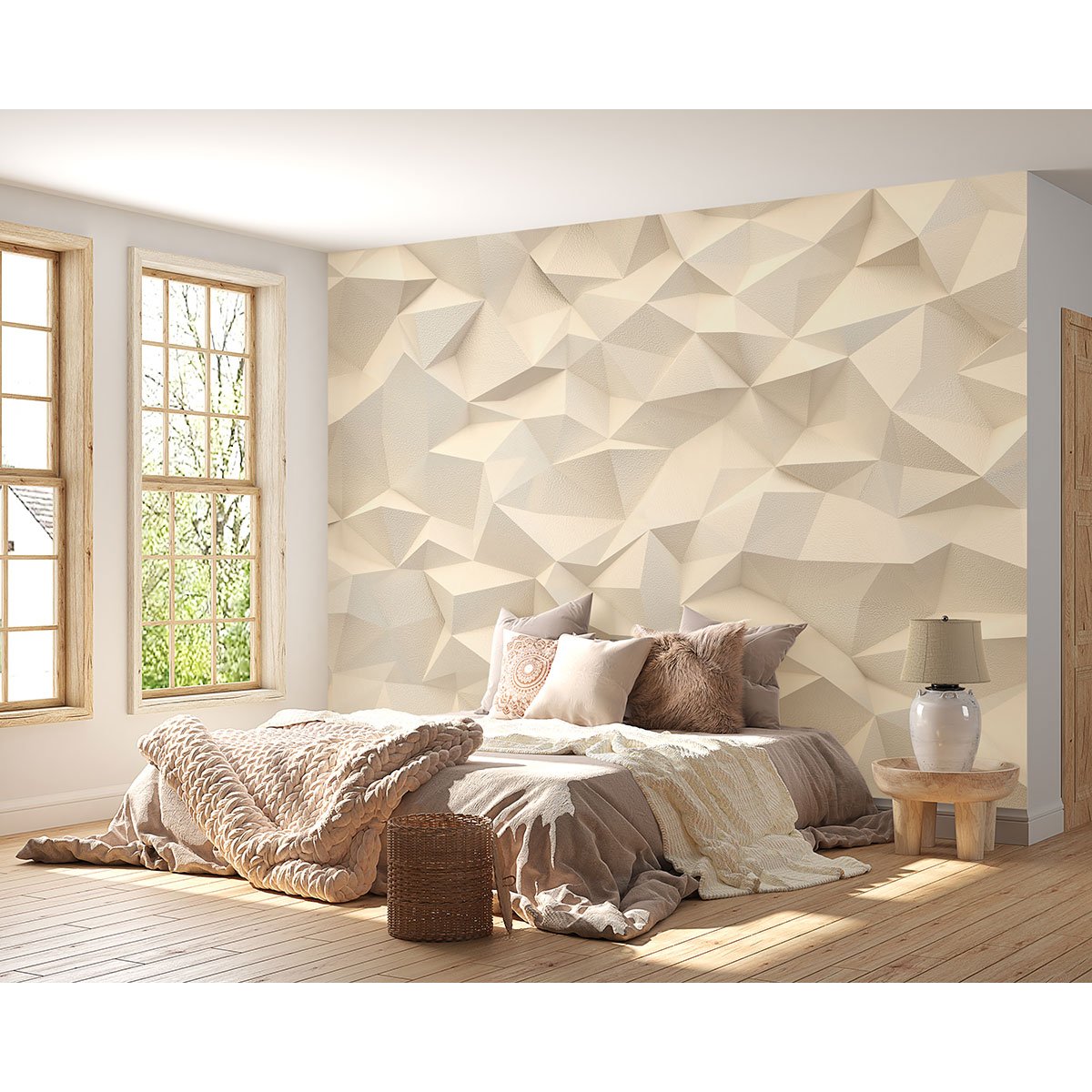 Papier peint panoramique - Formes Géométriques Effet 3D
