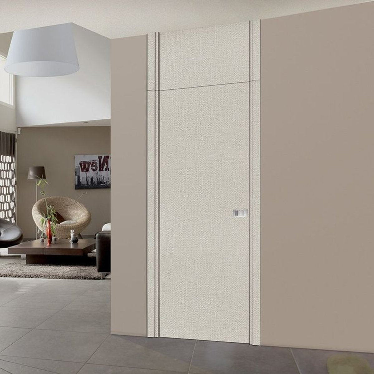Kit toute hauteur aspect textile opale