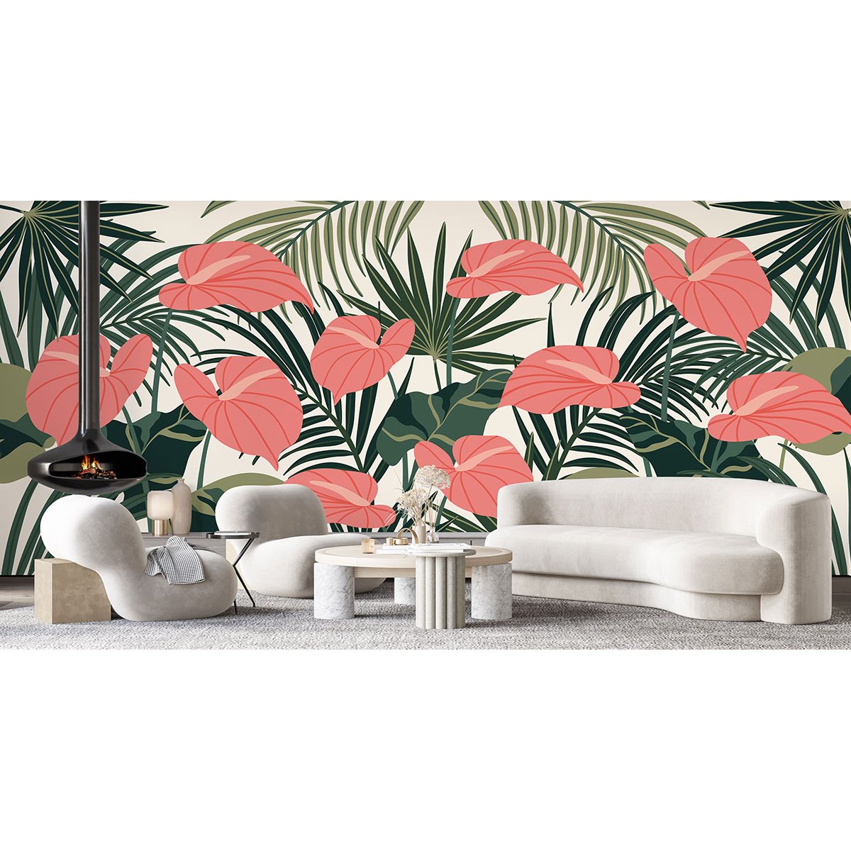 Papier peint panoramique - Plantes tropicales