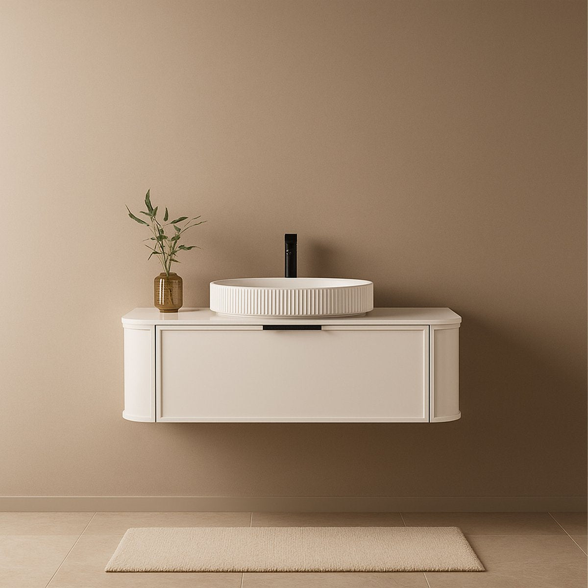 Meuble de salle de bain avec vasque à poser 120 cm Aquapari