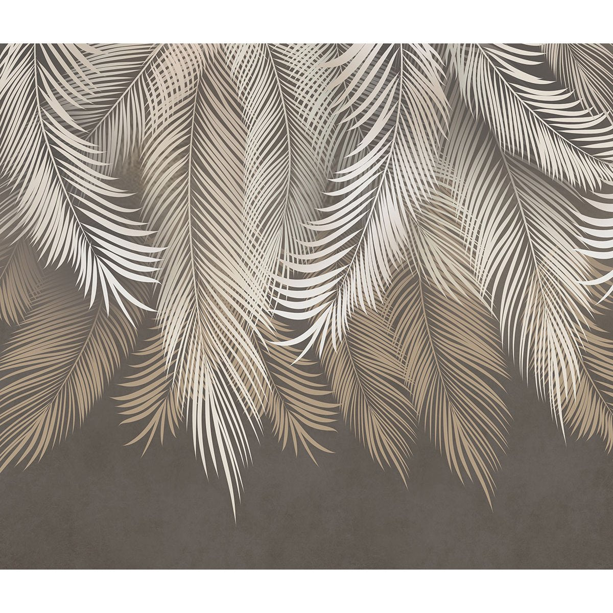 Papier peint panoramique - Feuilles tropicales
