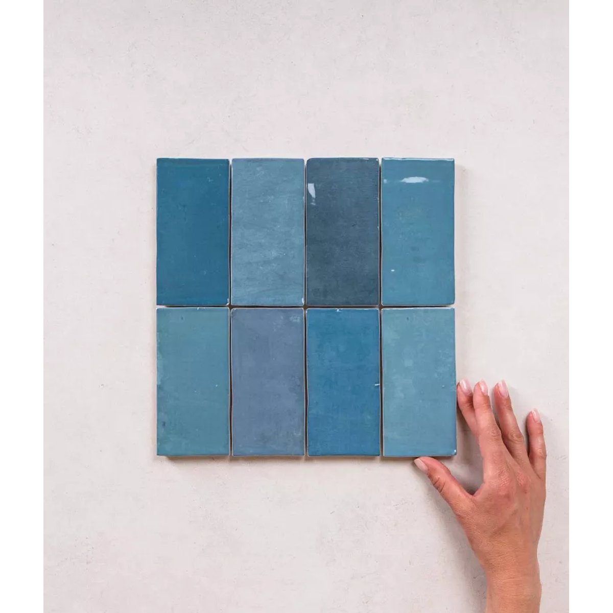 Carrelage Zellige Bleu FEZ Brillant Ocean