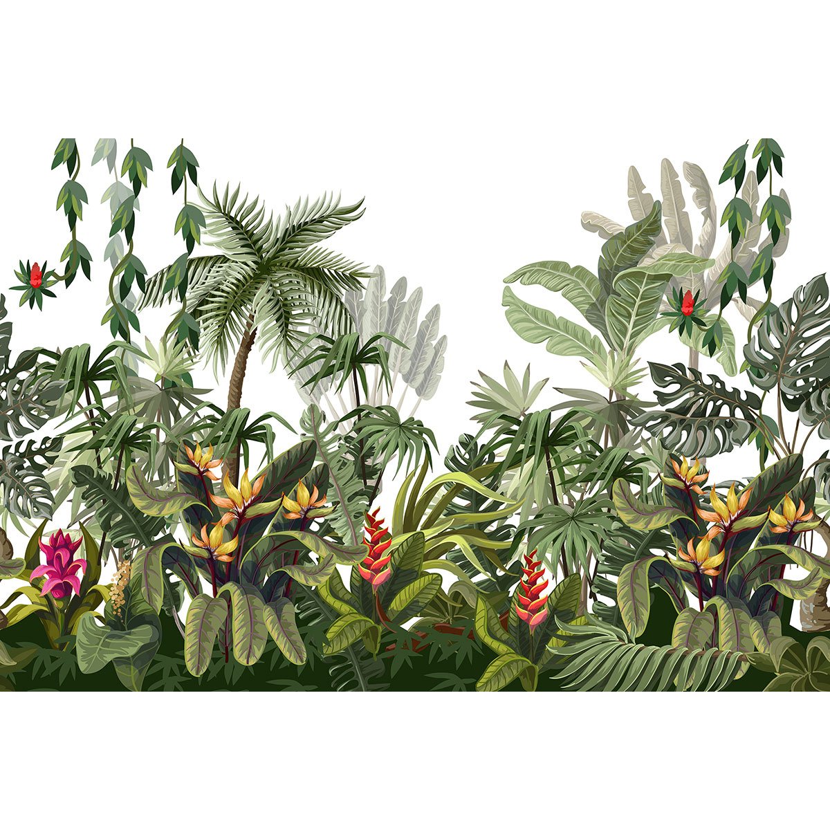 Papier peint panoramique - Forêt tropicale