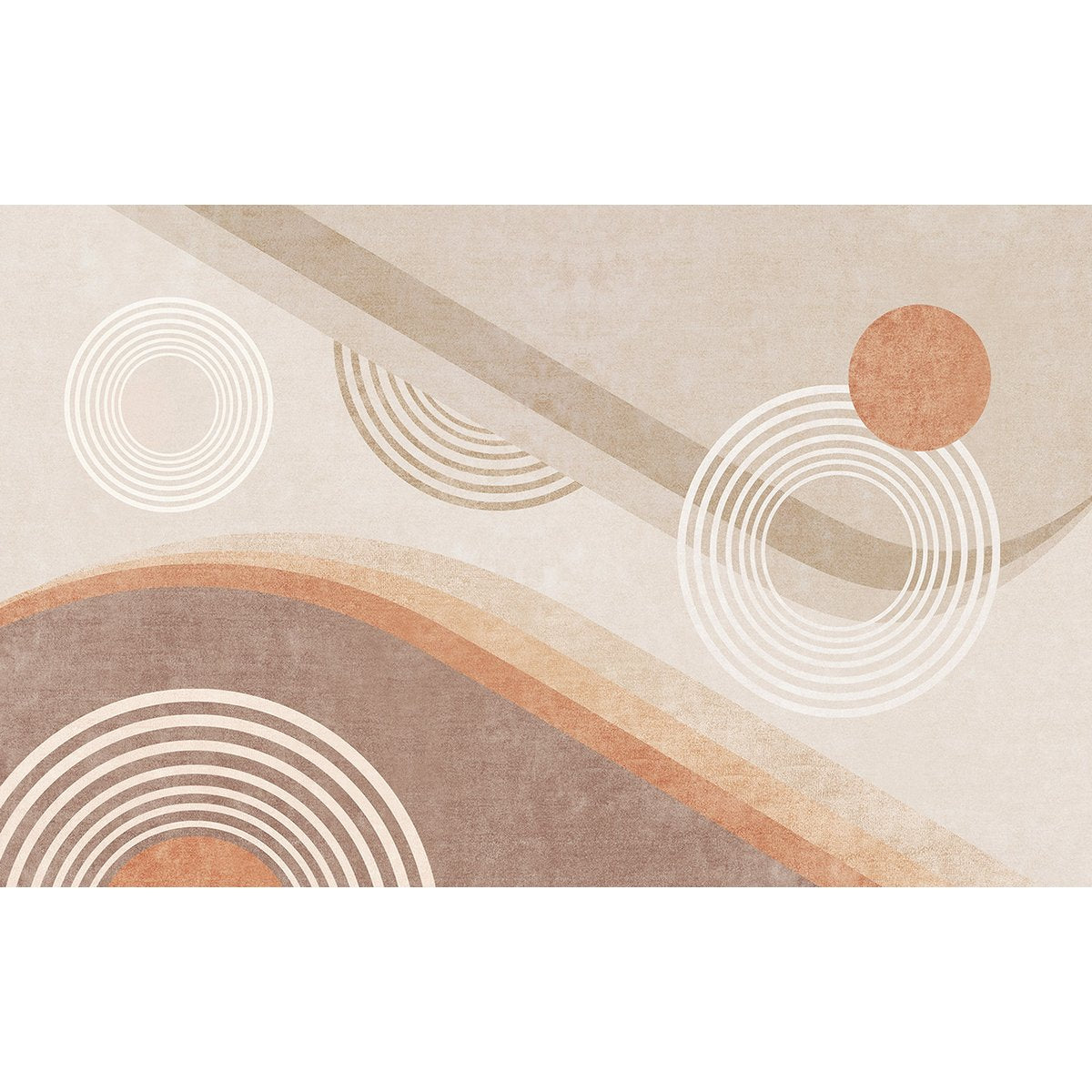 Papier peint panoramique - Ronds Design
