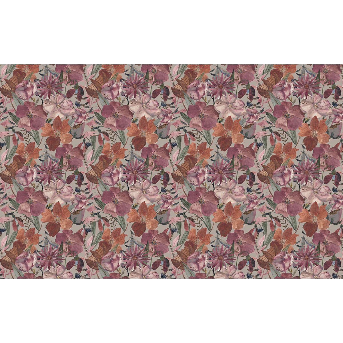 Papier peint panoramique - Motif Fleurs