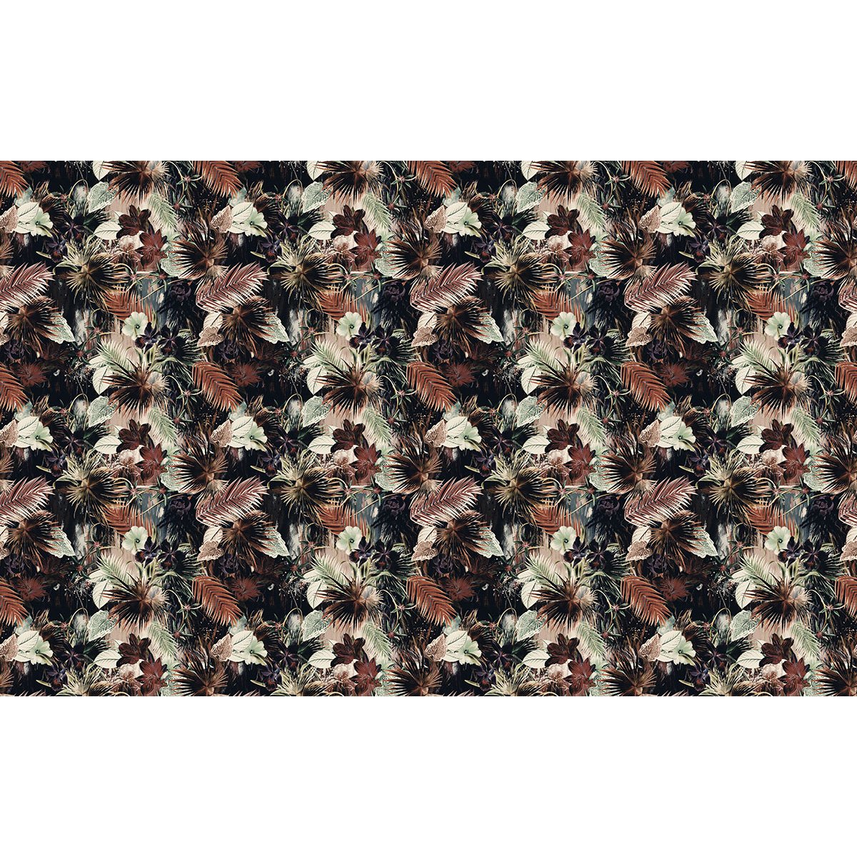 Papier peint panoramique - Motif Feuilles tropicales