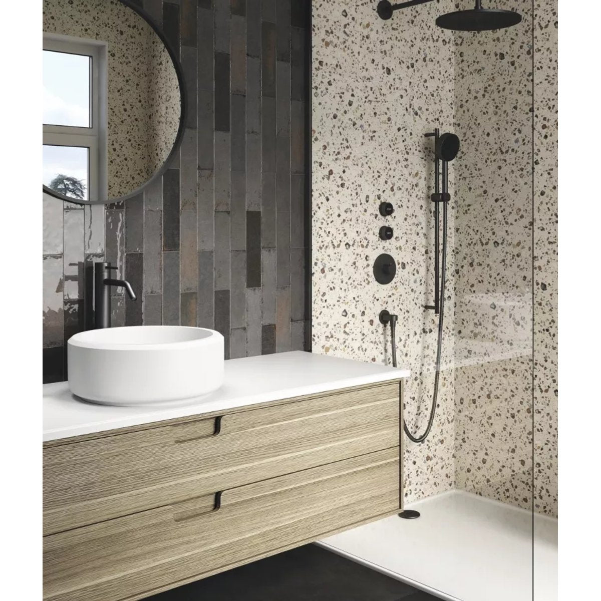 Carrelage effet Terrazzo COCCIO 60x60 rectifié Mix