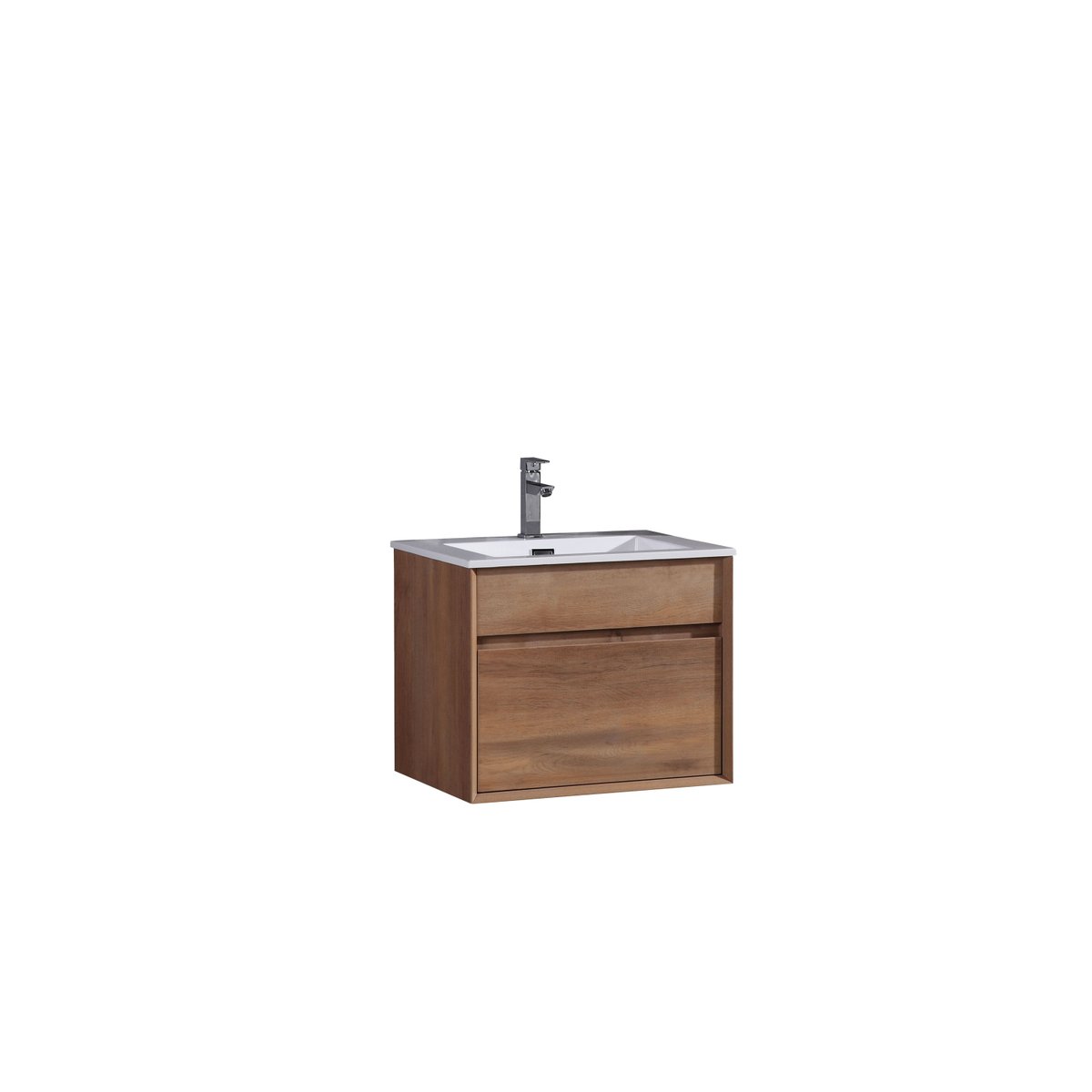 Meuble avec vasque 80 cm chêne brun Aquaroca