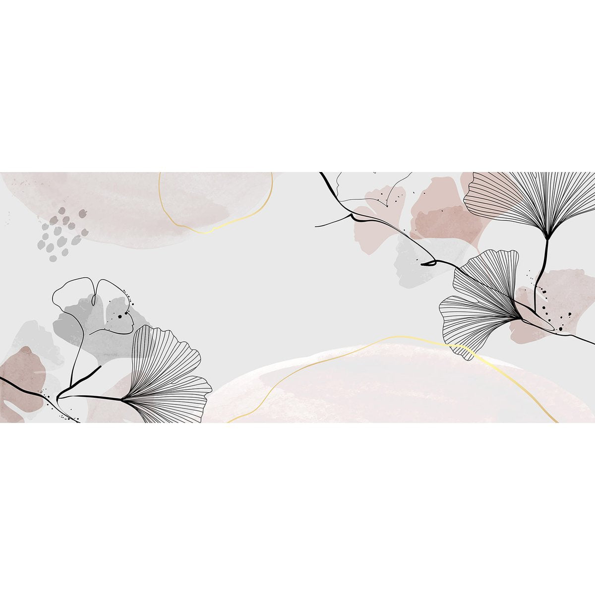 Papier peint panoramique - Feuilles
