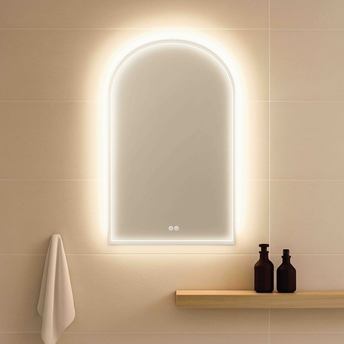 Miroir avec LED intégré 60 cm Aquapari