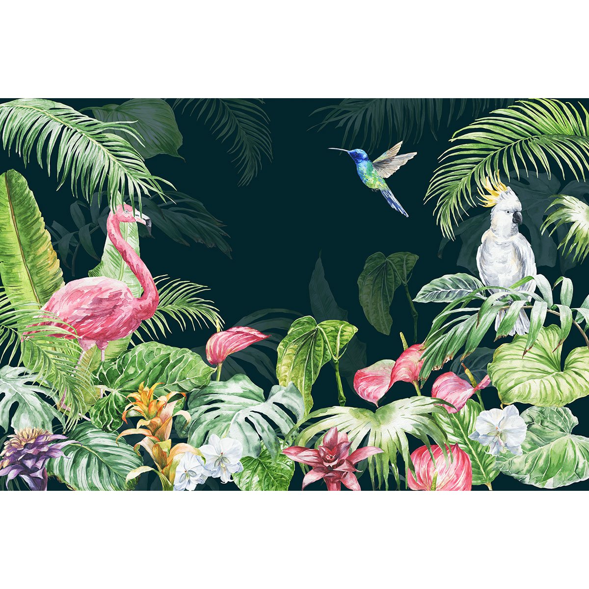 Papier peint panoramique Enfants - Forêt tropicale