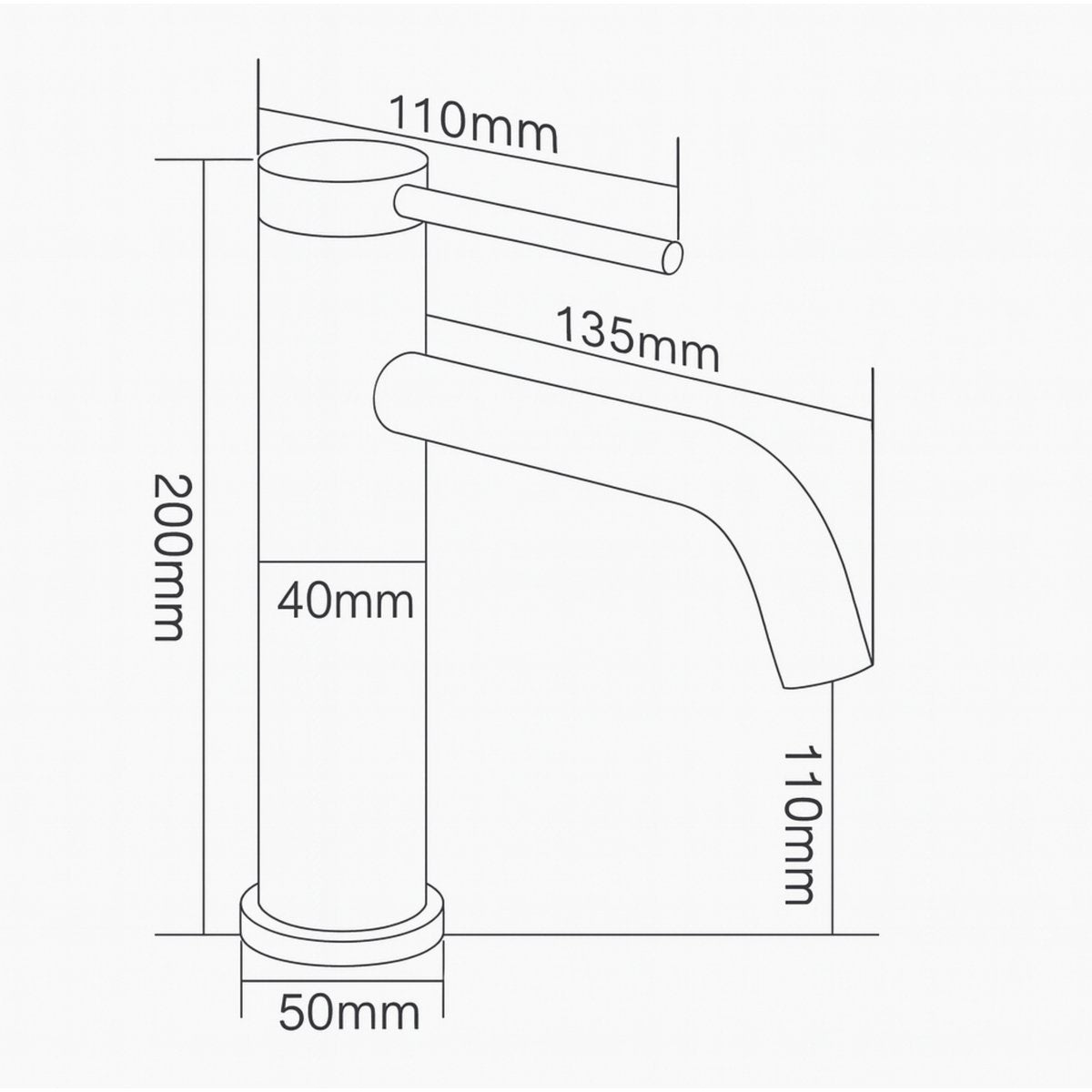 Mitigeur de salle de bain or brossé