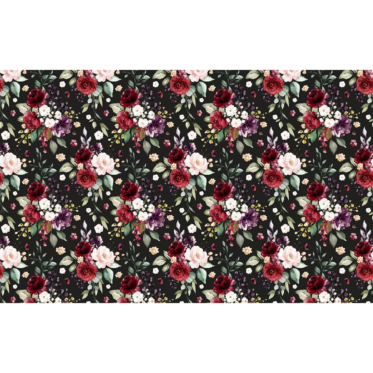 Papier peint panoramique - Motif Fleurs