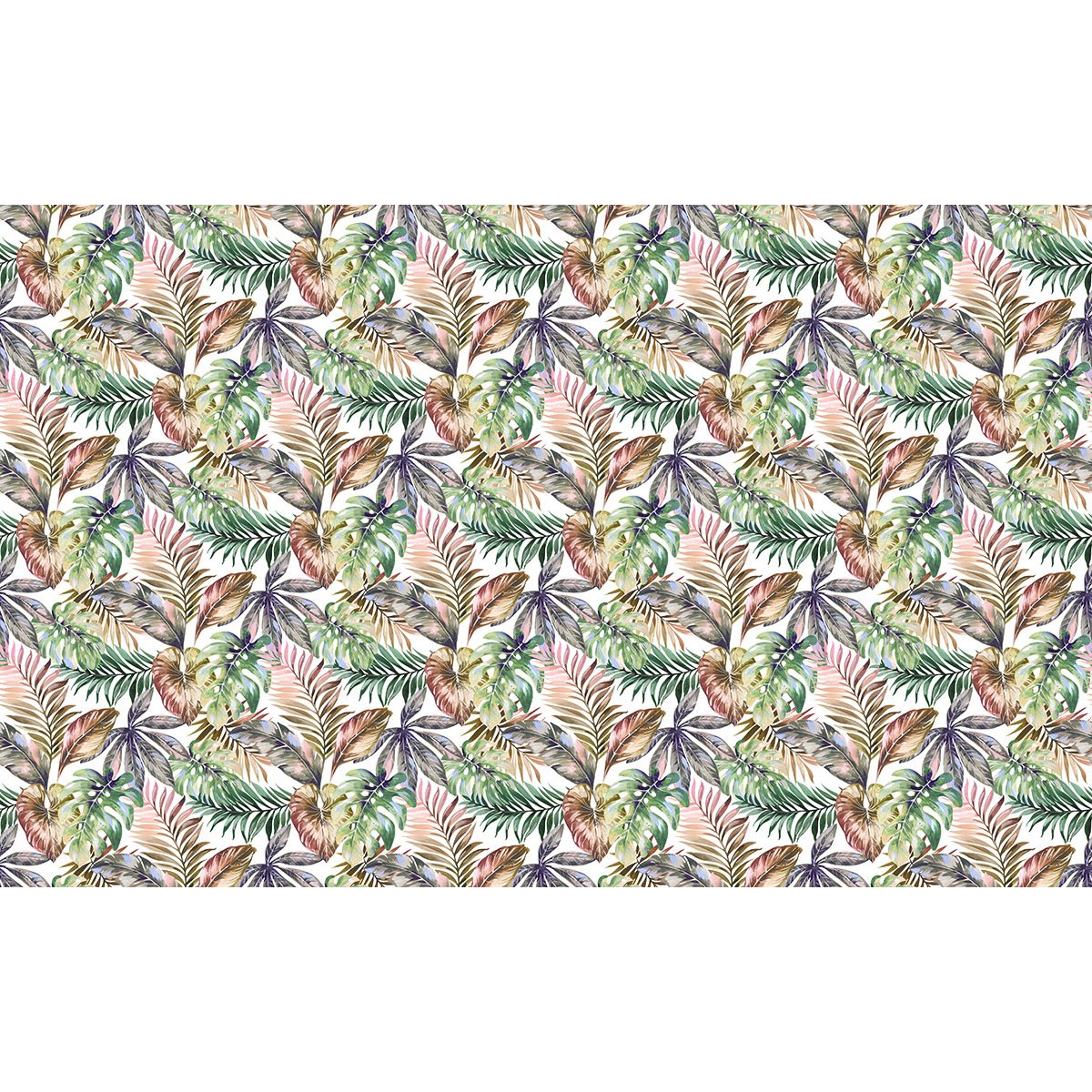Papier peint panoramique - Motif Feuilles tropicales