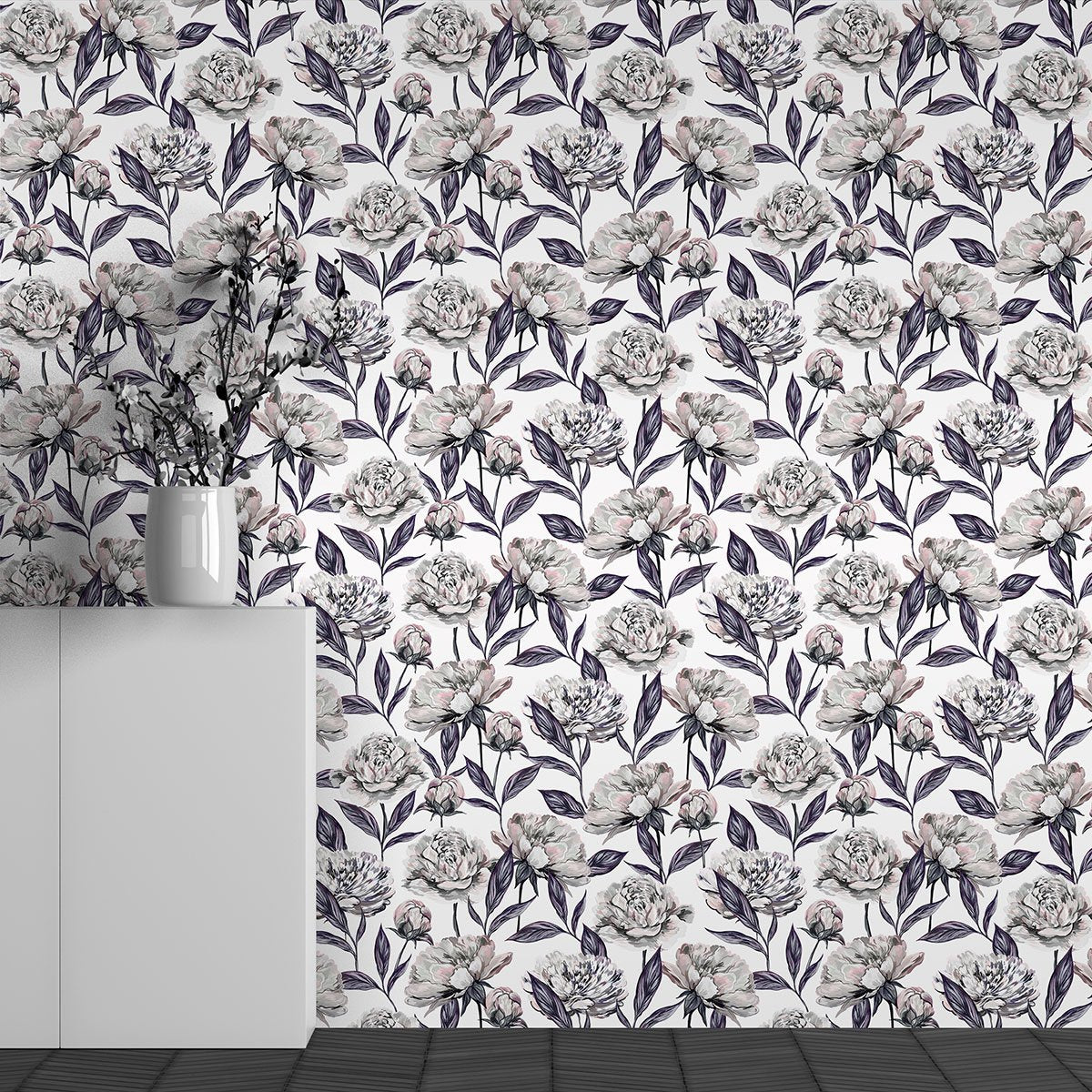 Papier peint panoramique - Motif Fleurs