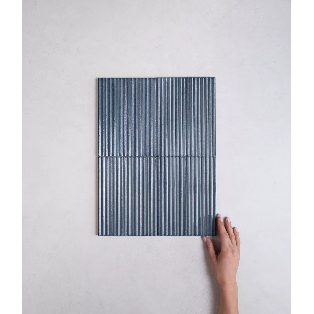Carrelage Zellige Bleu Foncé RICE Blu Pleat