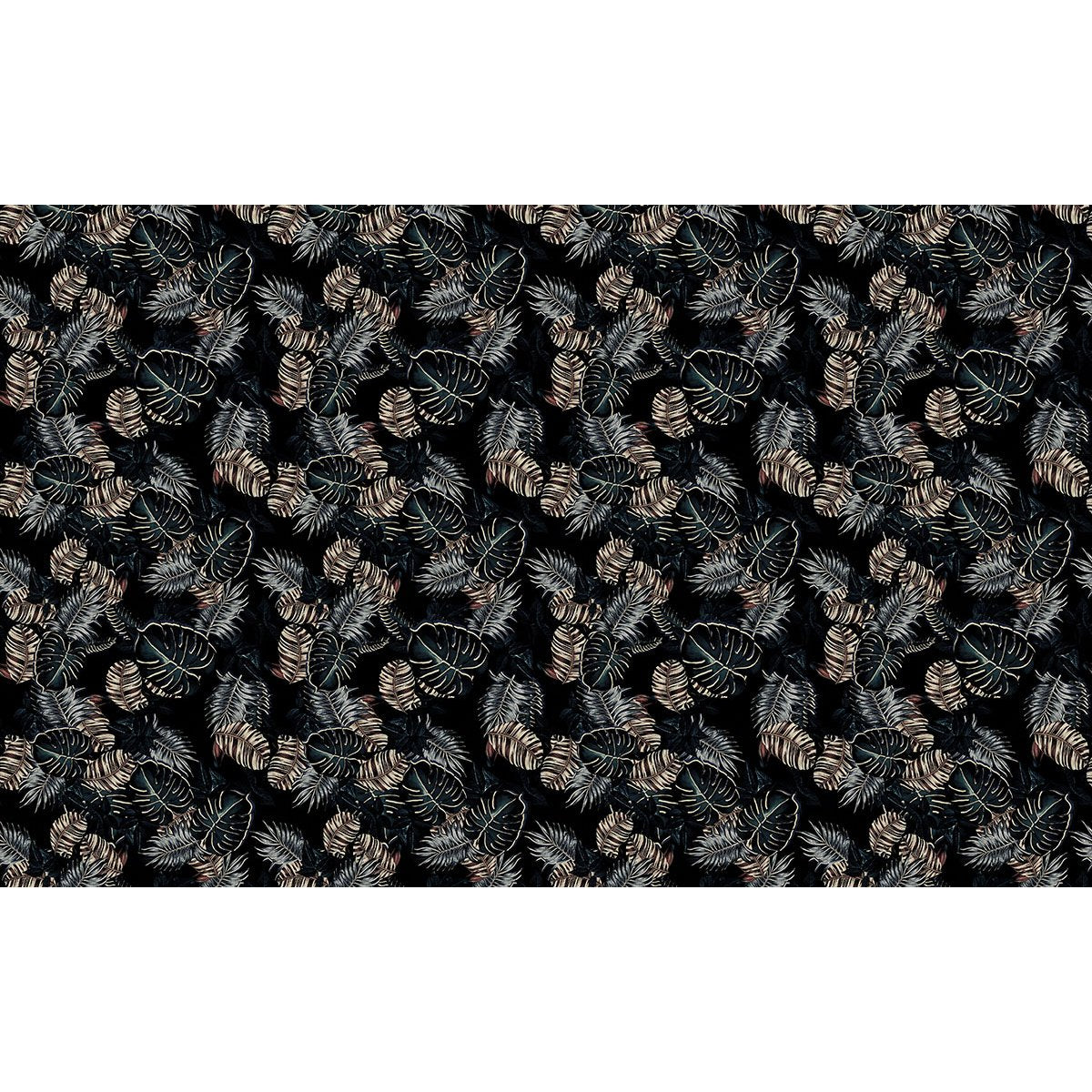 Papier peint panoramique - Motif Feuilles tropicales