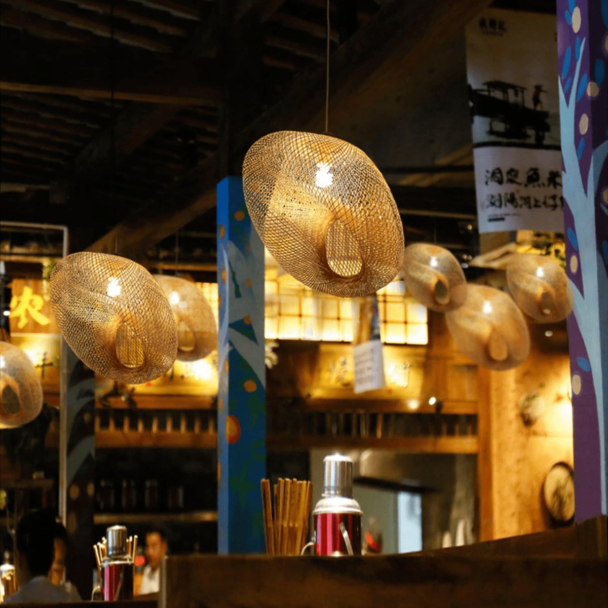 Suspension Xxl Bambou