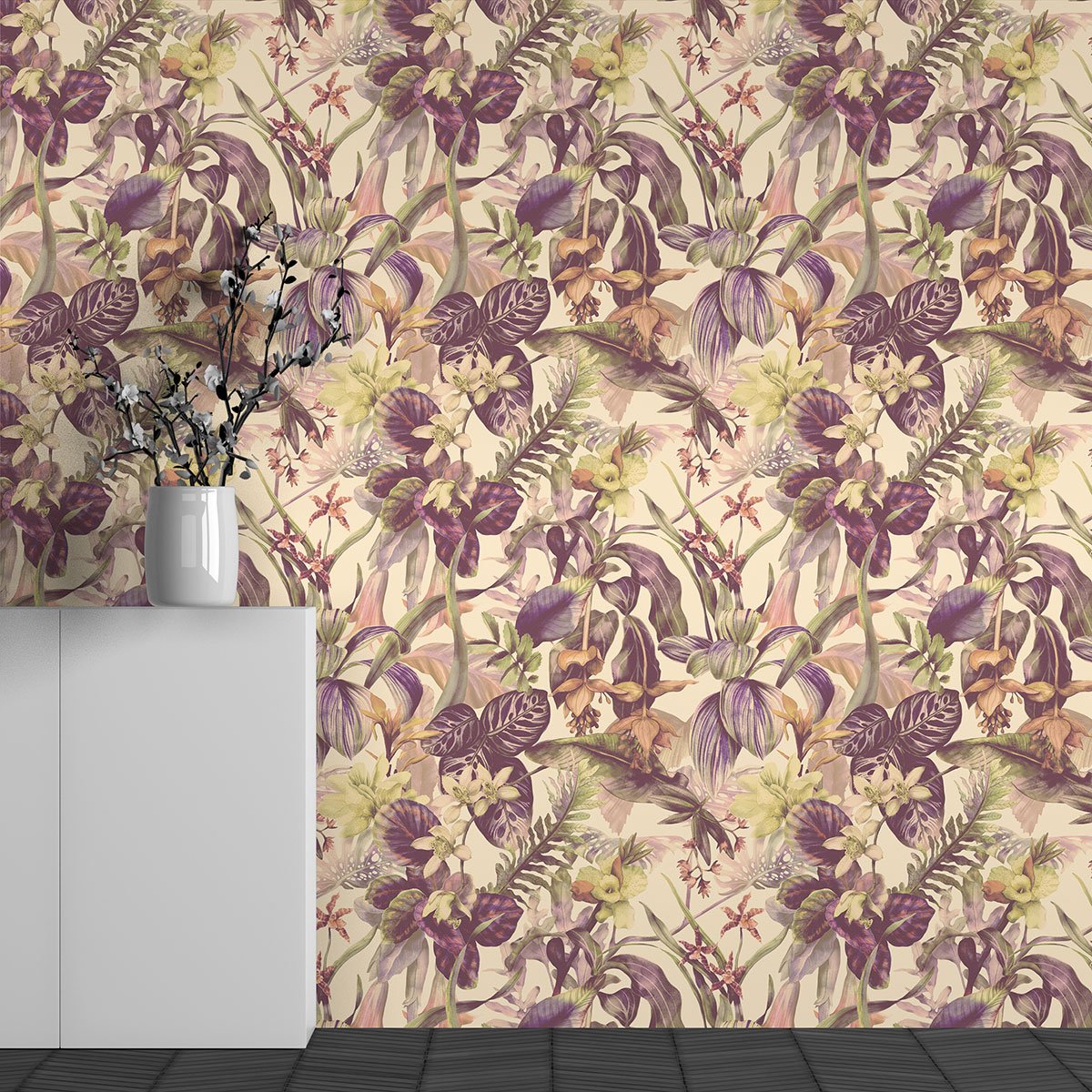 Papier peint panoramique - Motif Fleurs
