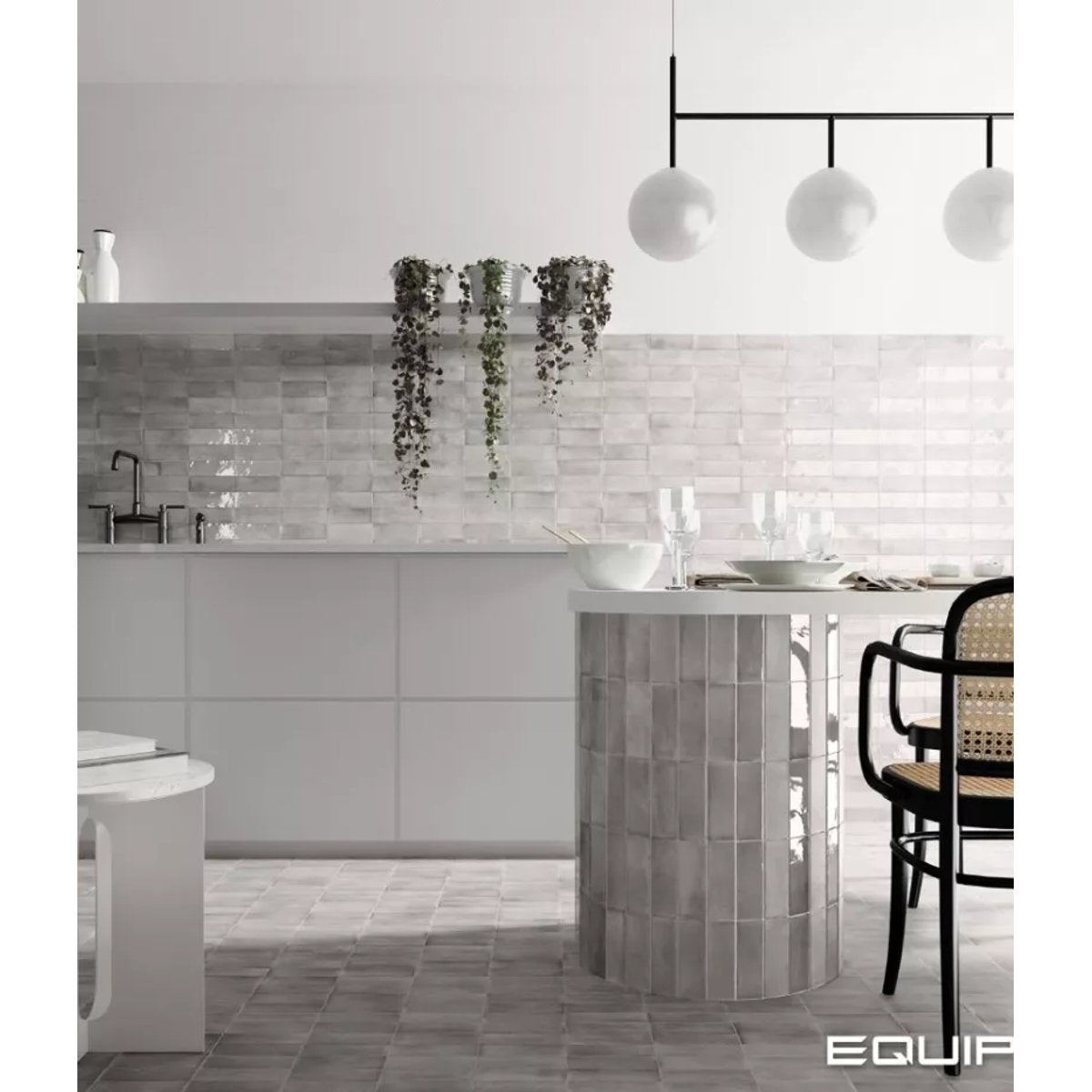 Carrelage Zellige Gris COLO Gloss Amber Grey