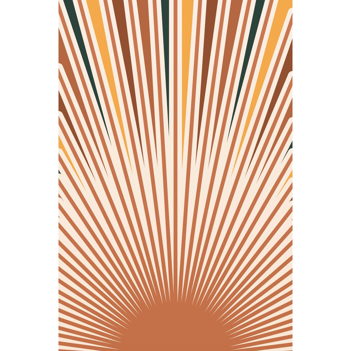Papier peint panoramique - Soleil Boho
