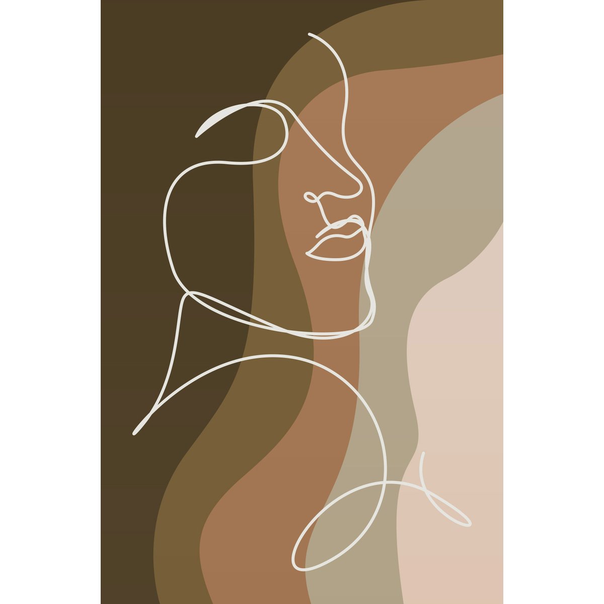 Papier peint panoramique - Femme Boho