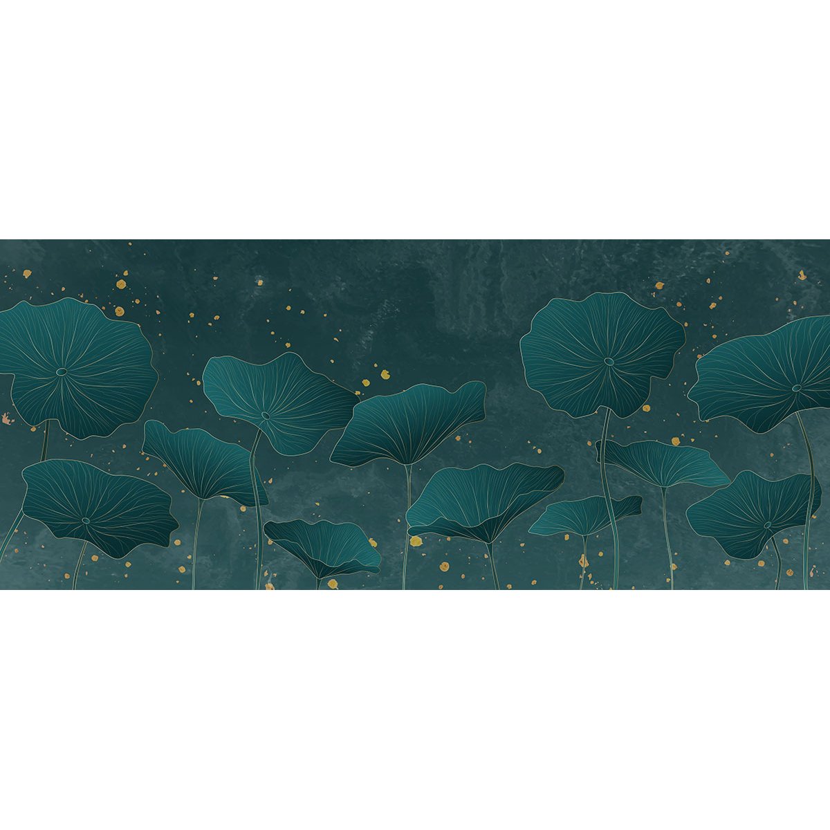 Papier peint panoramique - Feuilles tropicales