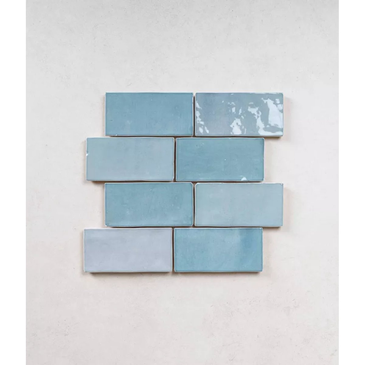 Carrelage Zellige Bleu Ciel FEZ Brillant Aqua