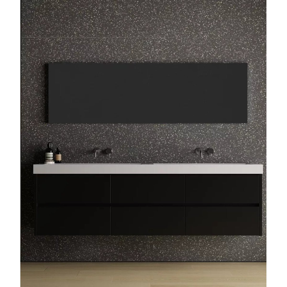 Carrelage Effet Terrazzo POLS 60x60 Graphite
