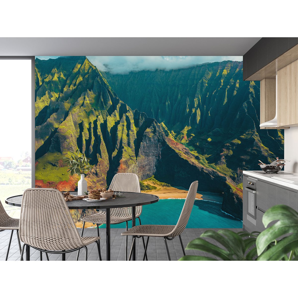 Papier peint panoramique - Montagnes