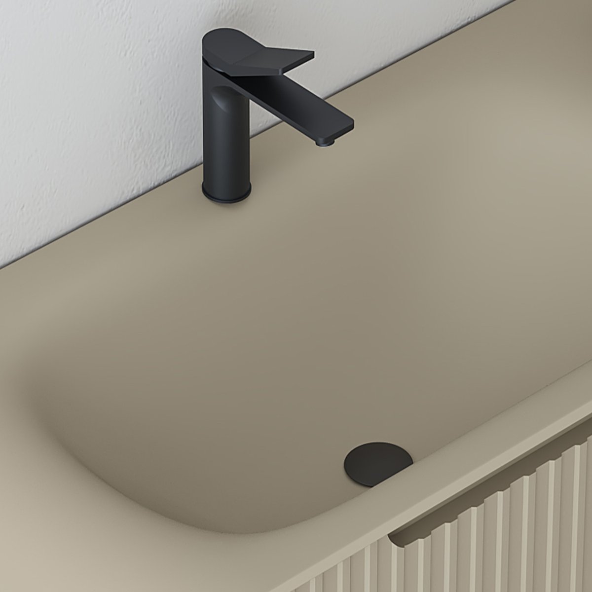 Meuble 100 cm chêne clair Aqualinea